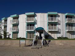 Beach view of La Internacional Condos