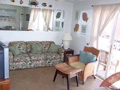 Livingroom with queen-size sofa bed